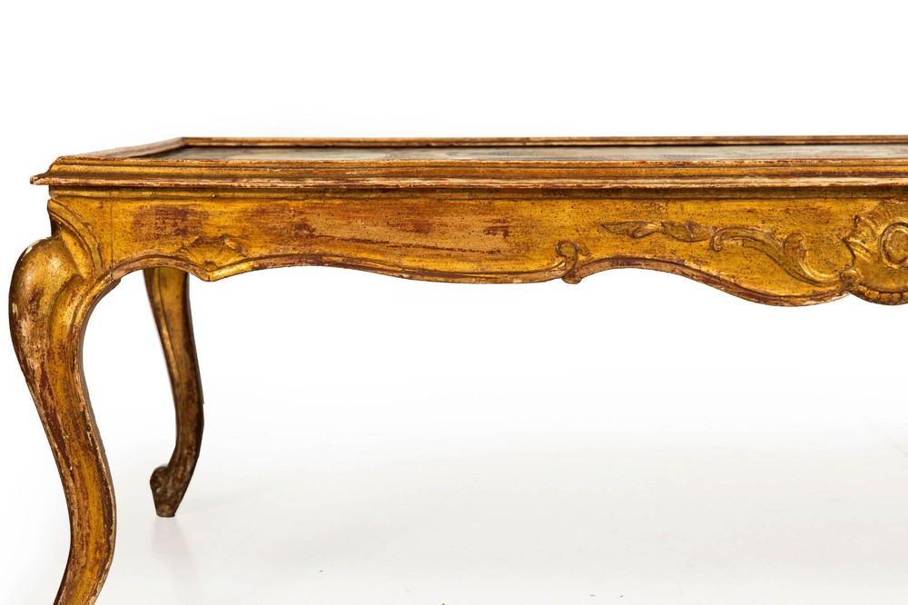 Hollywood Regency Painted Polychromed Low Coffee Table ca. 1940