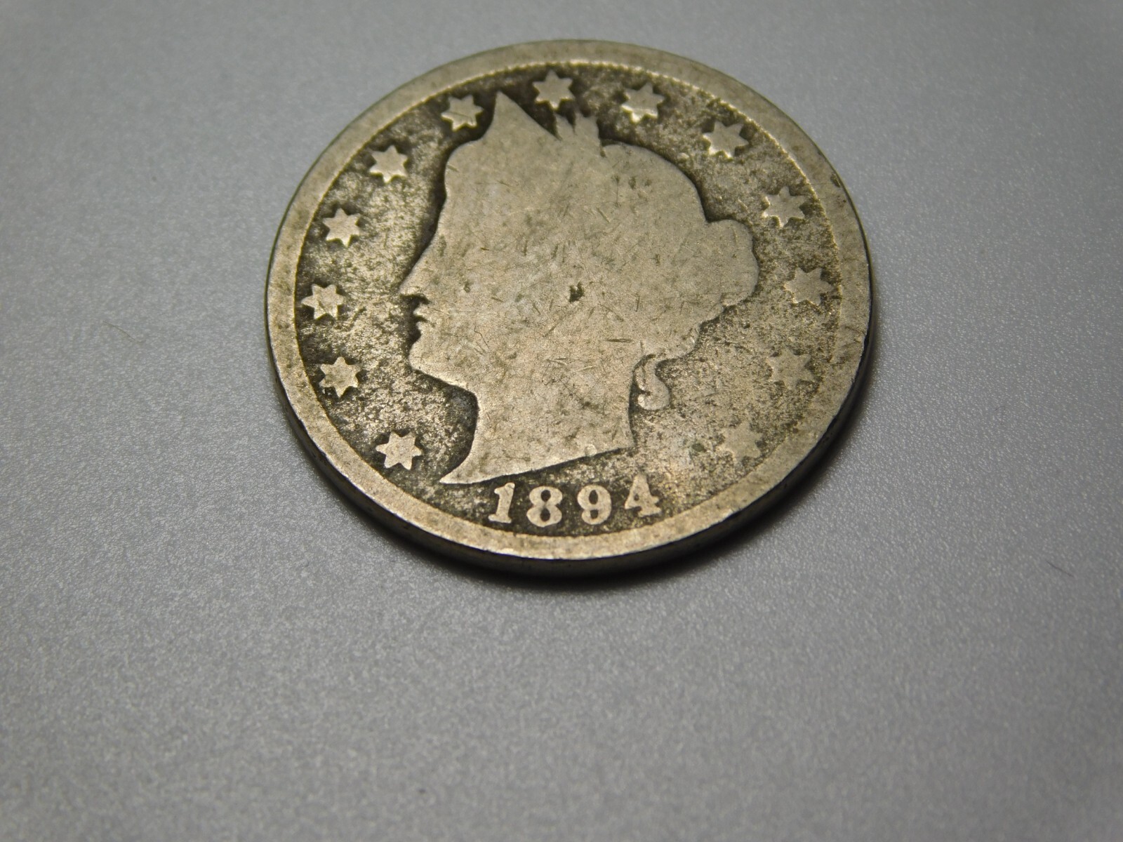 OLD US COIN 1894 LIBERTY HEAD V NICKEL