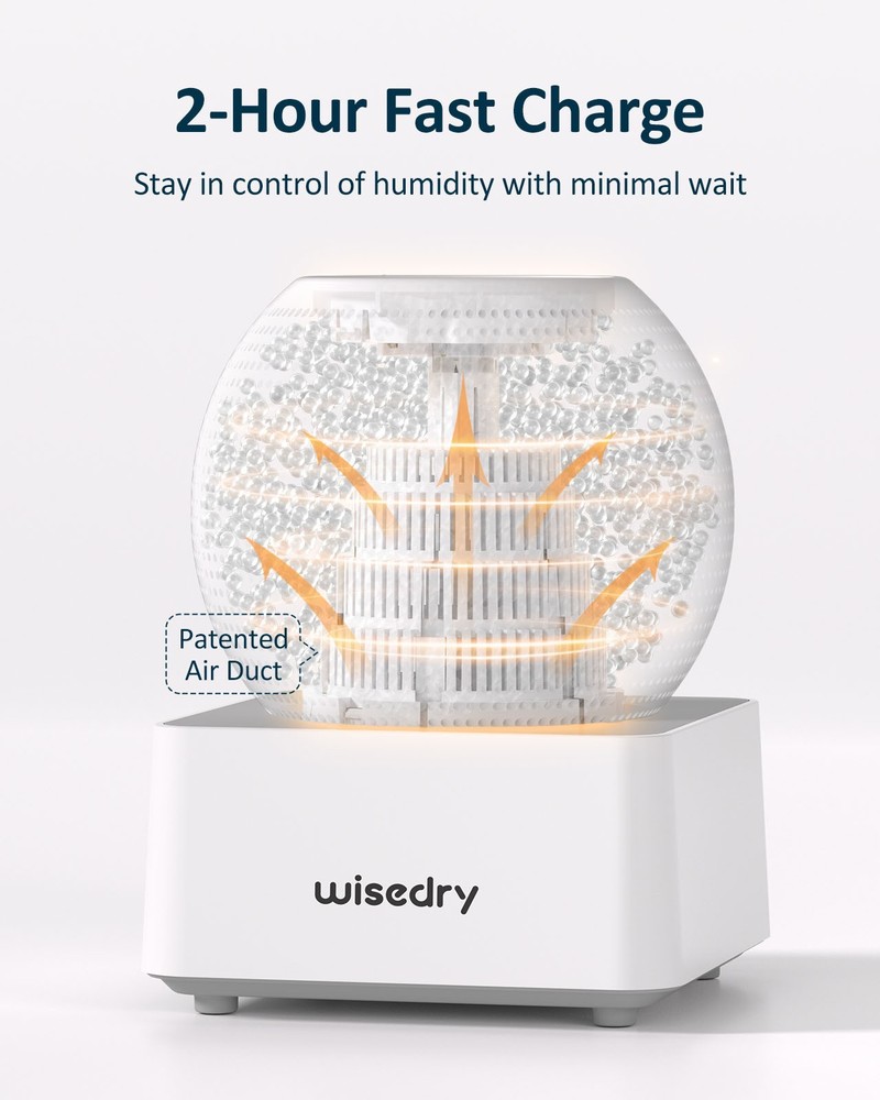 wisedry Small Desktop Spherical Dehumidifier