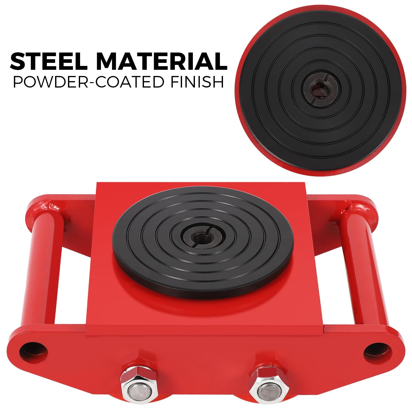 4PCS Machinery Mover 6T/13200lb Heavy Duty Machine Dolly Equipment Roller Skates