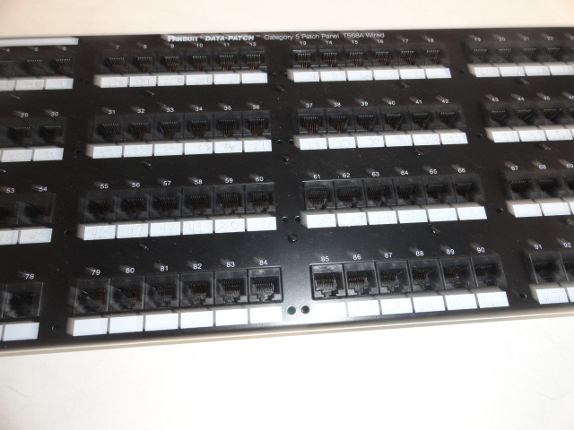 Panduit Data Patch CAT5 Patch Panel T568A Wired
