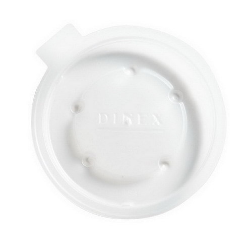 Carlisle Dinex Straw Slotted Flat Cup Lid Translucent, Plastic | 1000/Case