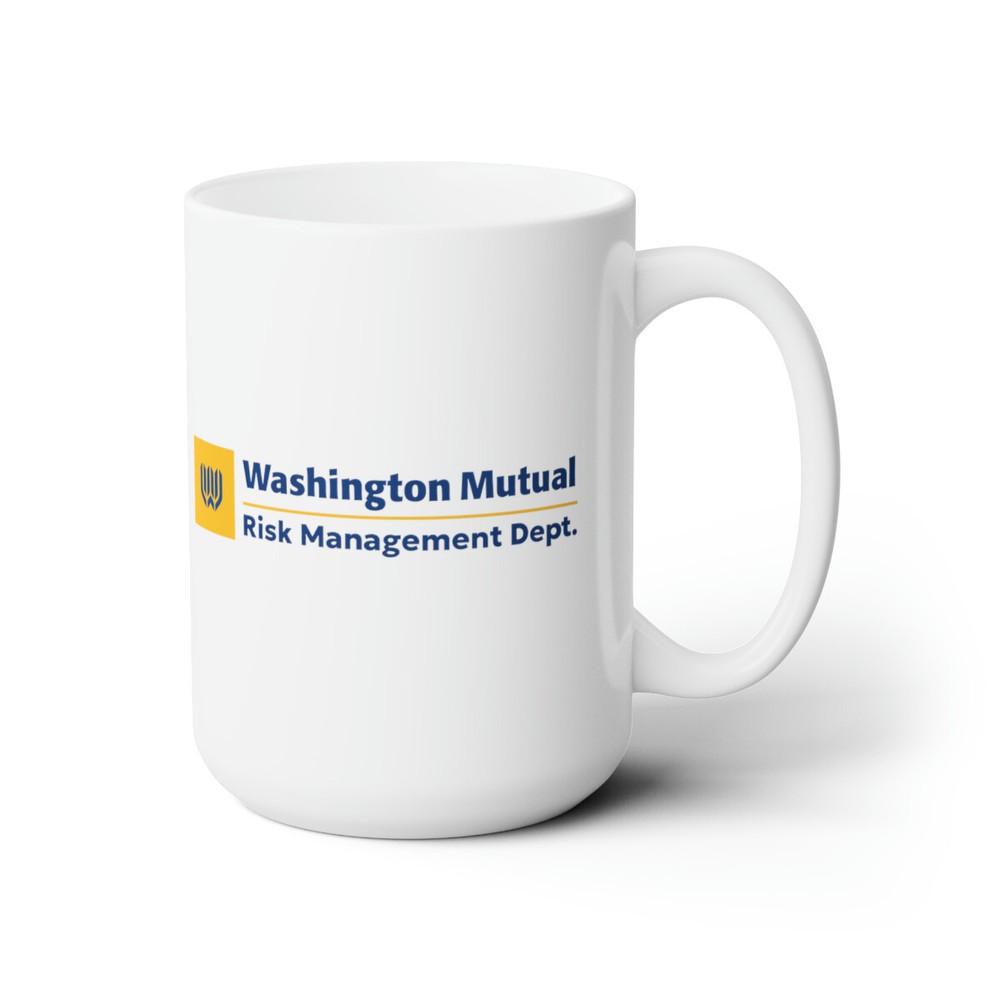 Washington Mutual Risk Management Dept. White Ceramic Mug, 15oz.