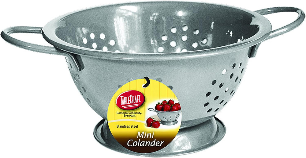 0.75 Quart Mini Colander, Silver