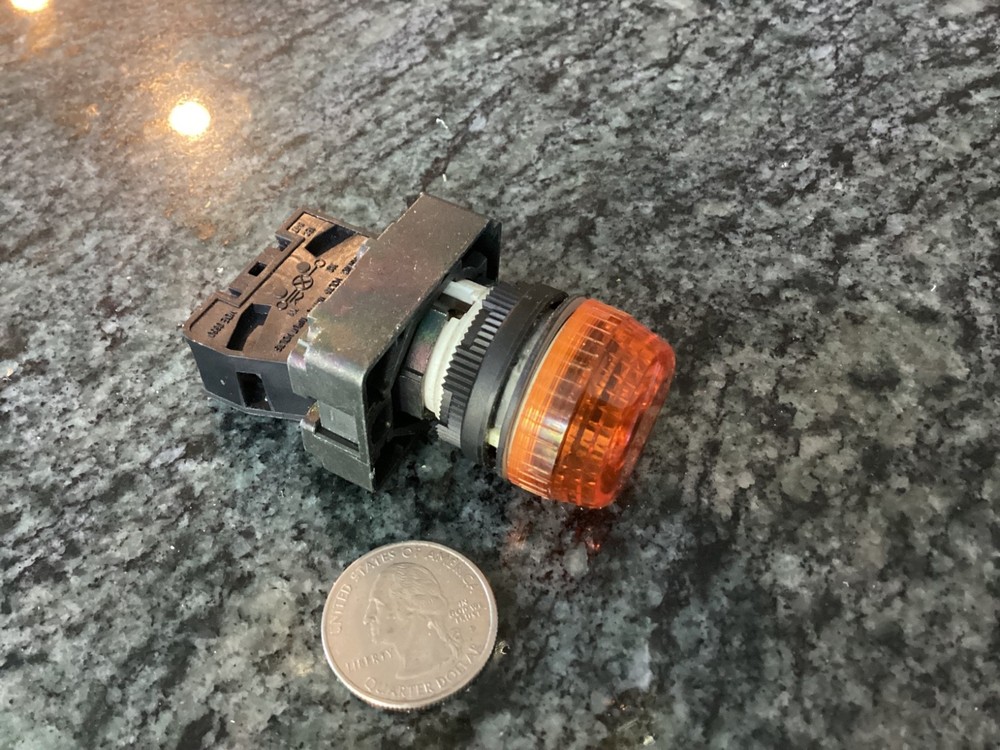 allen bradley amber machine automation panel light 800E-2D0 indicator