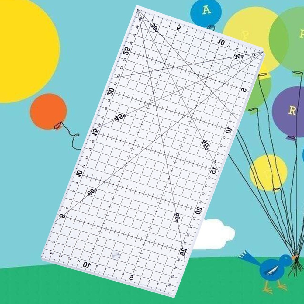 Square Sewing Ruler Measuring Board Rulers for Patterns Patchwork Quilting