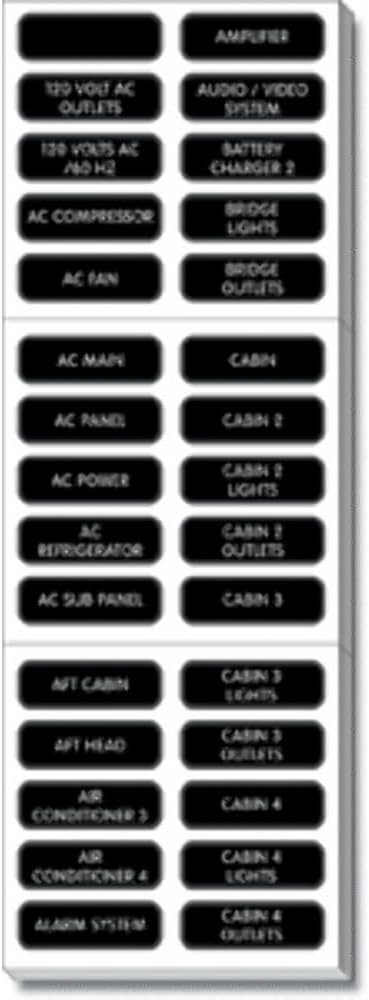 8067 AC Panel Extended 120 Label Set
