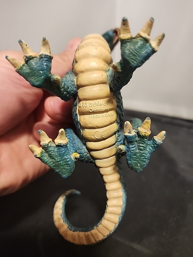 Green Mythical Dragon by Schleich 2003 Missing Wings