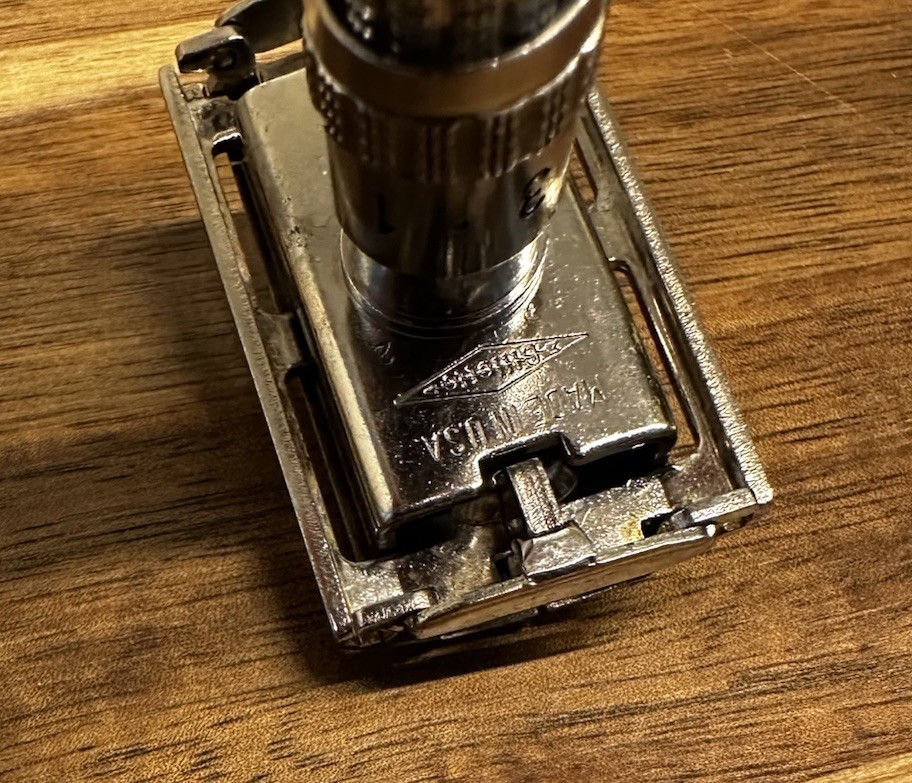 Vintage Gillette Adjustable Safety Razor Knurled Pattern