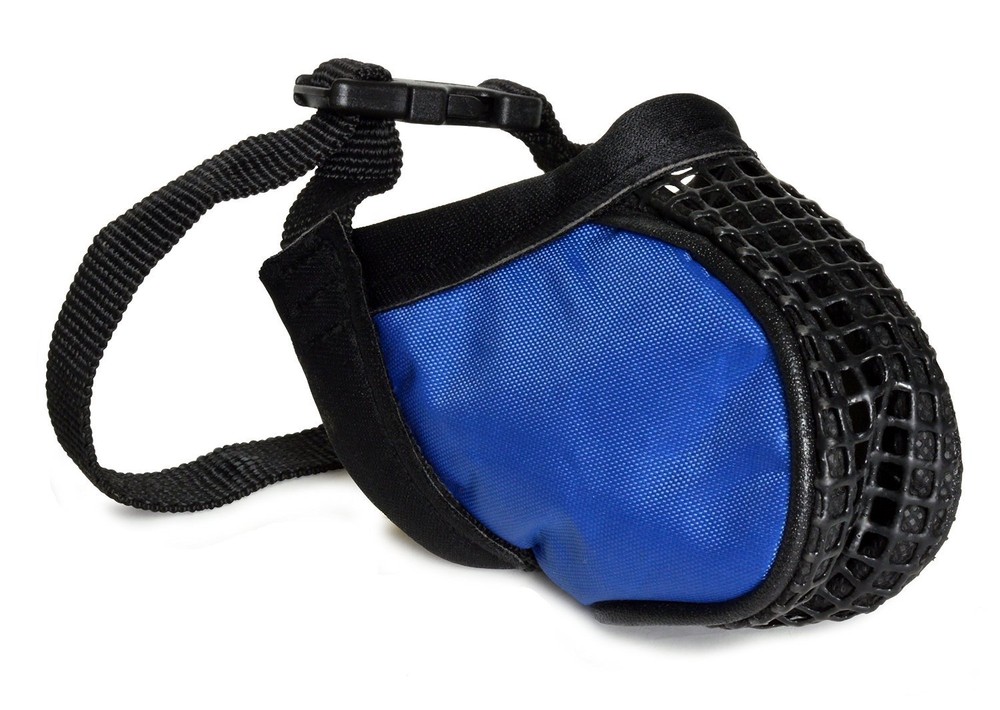 SOFTIE SMALL DOG NO BITE MUZZLE Mesh EZ Quick-Fit Adjustable Safer Comfortable
