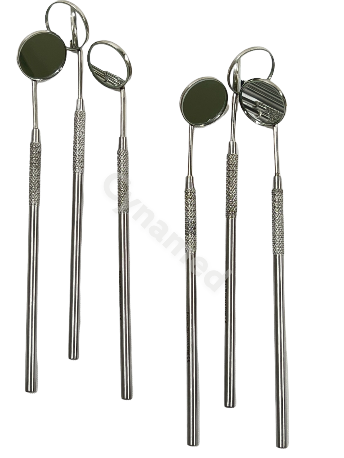 Premium 12 Pcs Dental Mouth MIRROR #5 With HANDLE Dental Instruments