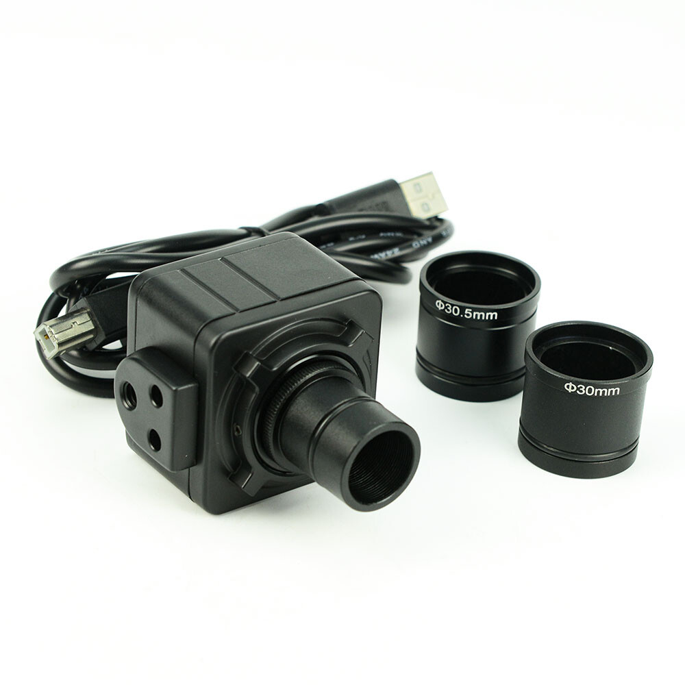 5MP CMOS USB Camera Microscope Digital Electronic Eyepiece with C Mount Adapter