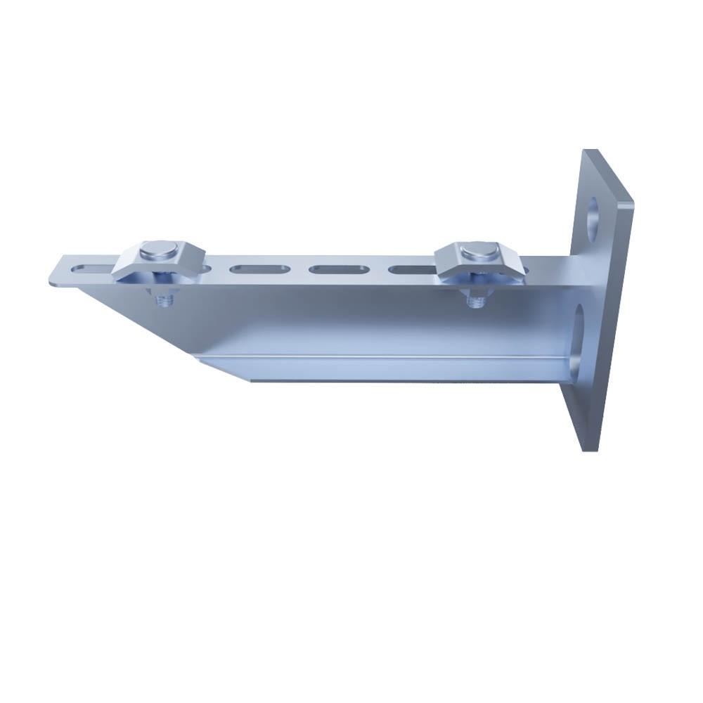 Electro Zinc Plated Wire Mesh Cable Tray bracket, T-shaped, Wall Mount, 150mm ,