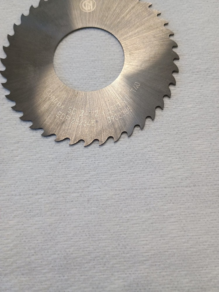 2-1/2" Solid Carbide Saw Blade Controx 252345 Tooling