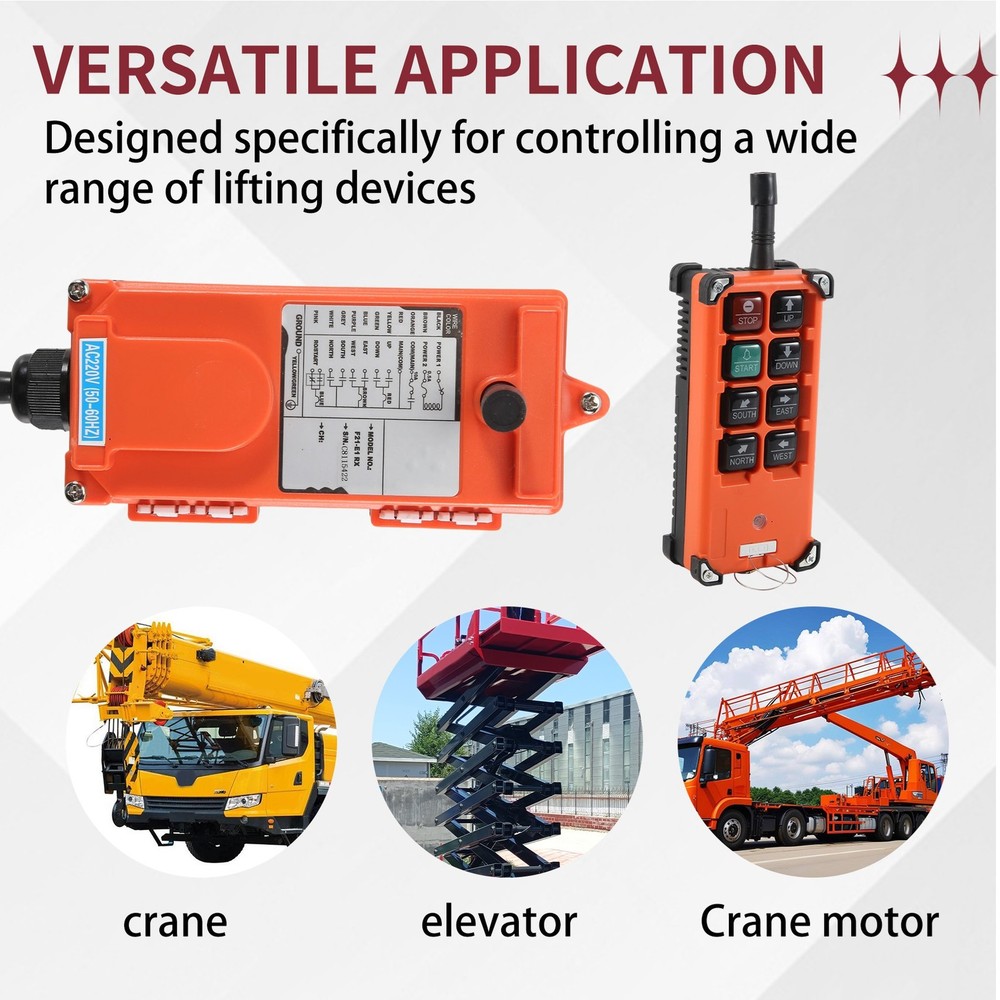 -E1B AC 220V Industrial Remote Control is Suitable for Crane Control5412