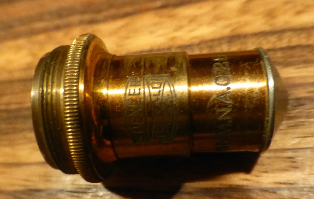Superb Antique microscope objective-Spencer, condition [Y8-W6-A8]
