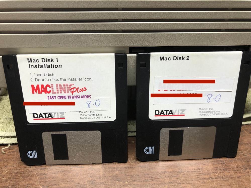 MacLink Plus v8 for Macintosh Software 3-1/2" disks - vintage Mac software