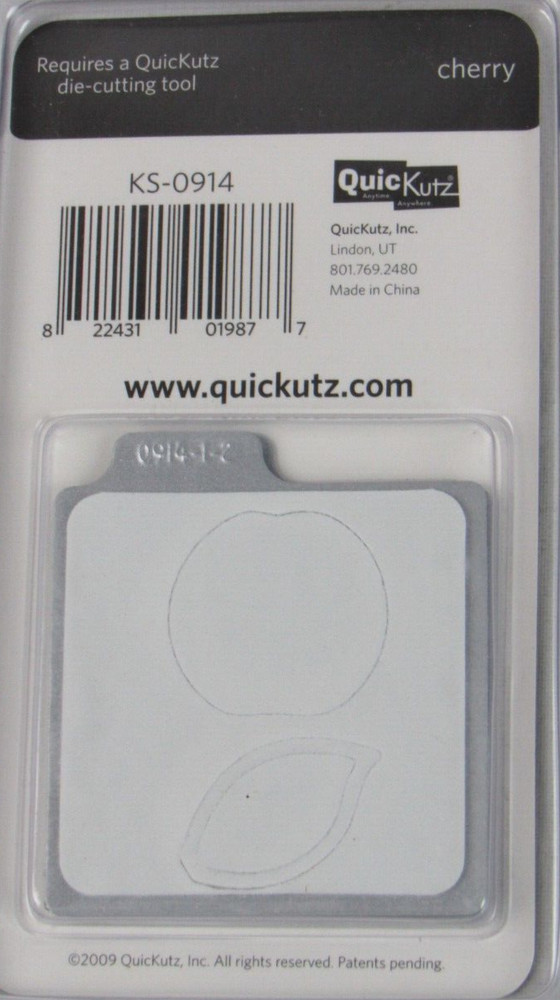 QuicKutz Cherry 2x2, 2 Cutting Die Set KS-0914