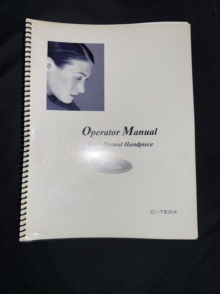 Cutera Operator Manual Titan Dermal Handpiece