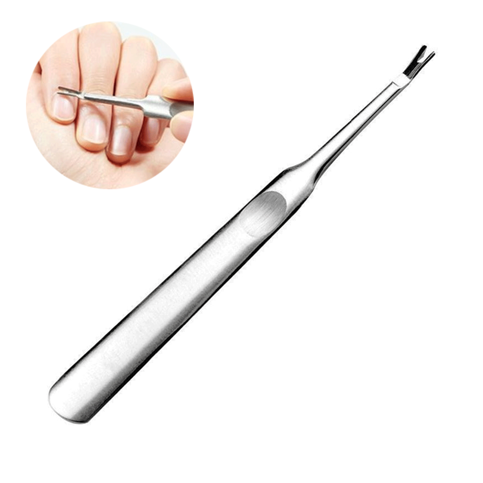 CUTICLE NIPPER PUSHER INGROWN TOENAIL LIFTER PEDICURE NAIL CARE TOOLS (5 PC)