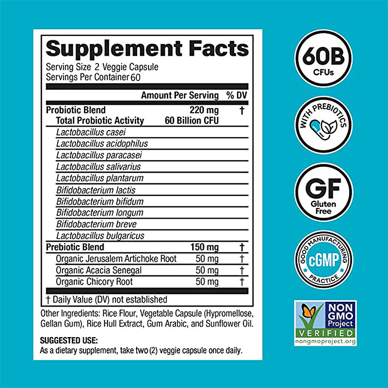 Mixed Probiotic Capsules - Improve Digestion, Bloating and Immune System