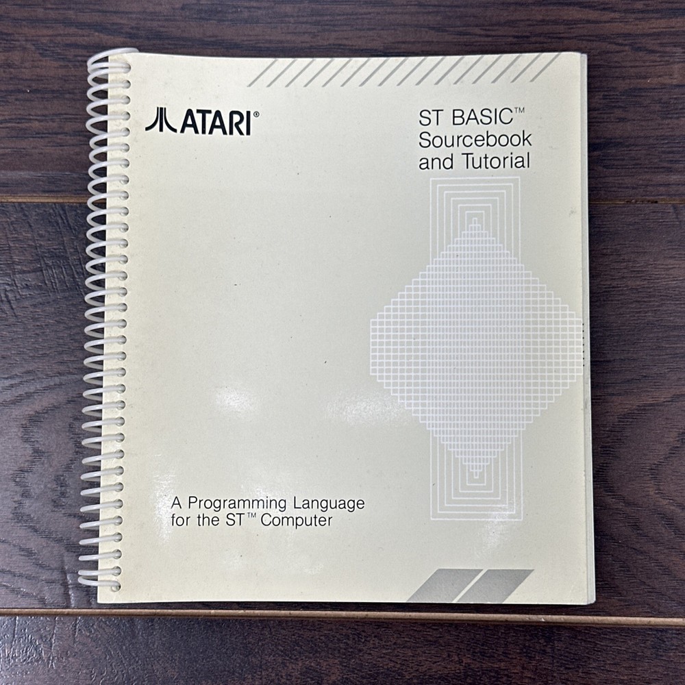 Atari ST BASIC Sourcebook and Tutorial Book A Programming Language 1985