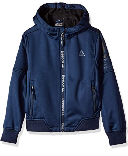 Reebok Boys' 5-6 Navy Super Soft Shell Jacket