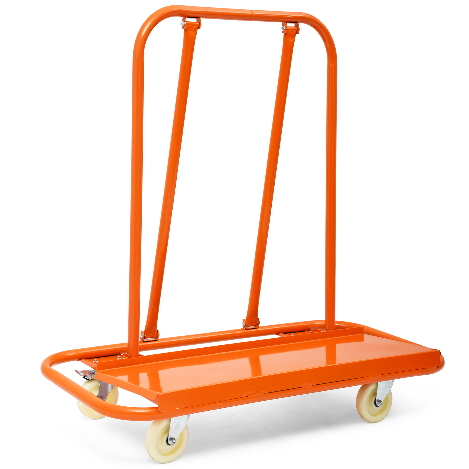 Heavy Drywall Cart 45.3" L × 22.4" W × 46" H W/ 4 Swivel Wheels 3000 LB Capacity