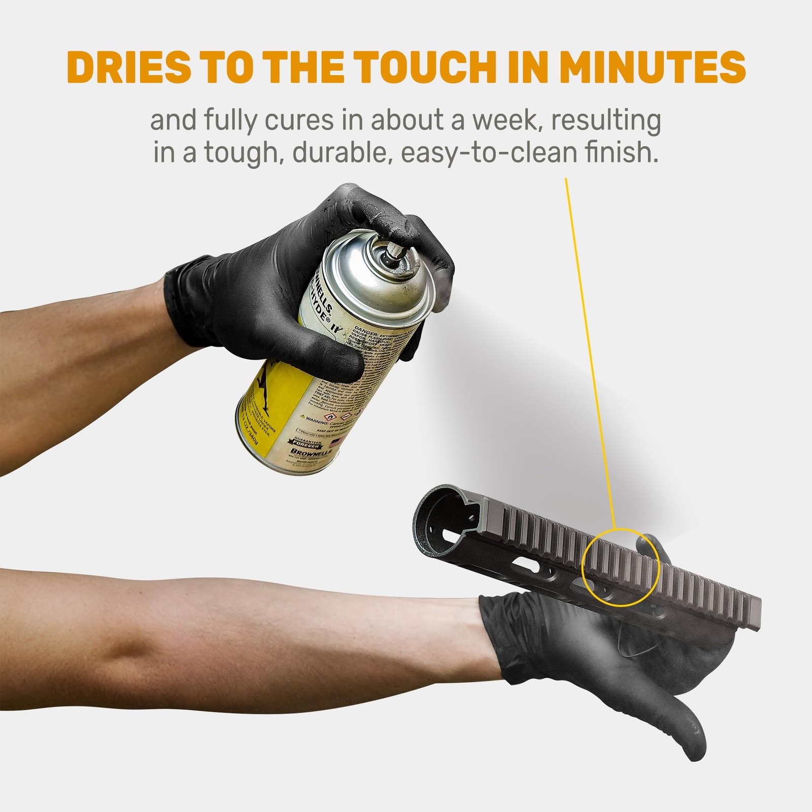 Brownells Aluma-Hyde II Firearm Finish Spray Coating Dark Parkerizing Gray