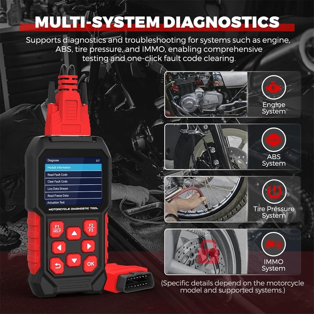 FXTUL M4-Ducati Motorcycle Diagnostic Tool Multi-System Code Reader & Scan Tool