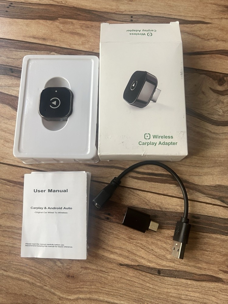 Wireless CarPlay & Android Auto Adapter 2026 USB/USB-C Plug & Play Fast Connect