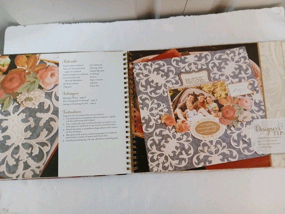 Anna Griffin "Emboss, Cut & Create" Book Featuring Handmade Cards & Scrapbook...