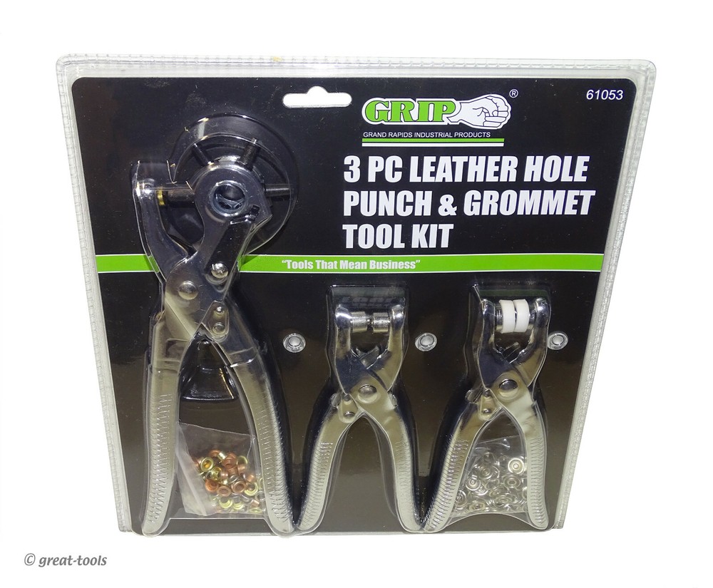 LEATHER HOLE PUNCH PLIERS – grommet setting tools – leathercraft – belt making