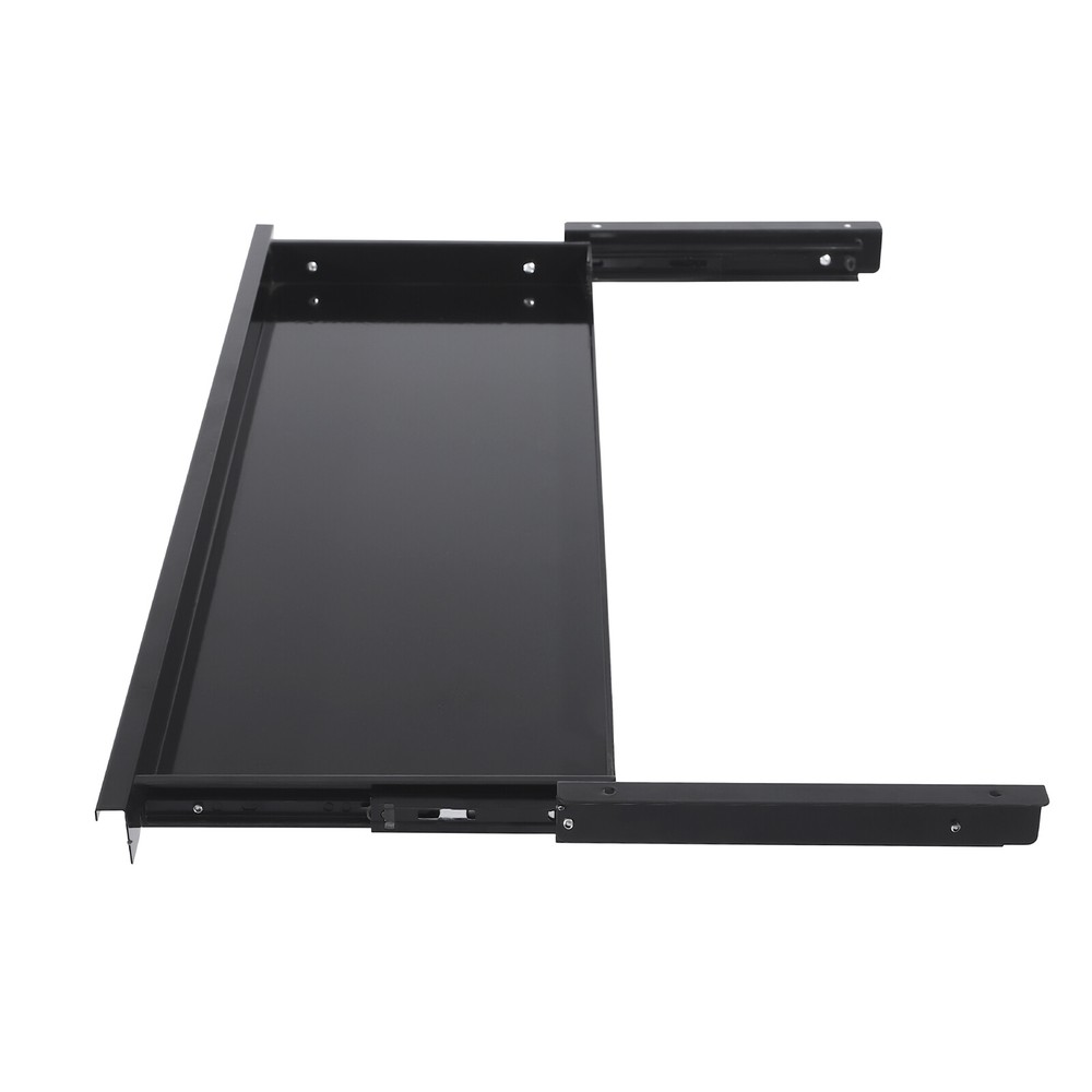 Sliding Pull-Out Under Desk Drawer – Space-Saving Keyboard Organizer