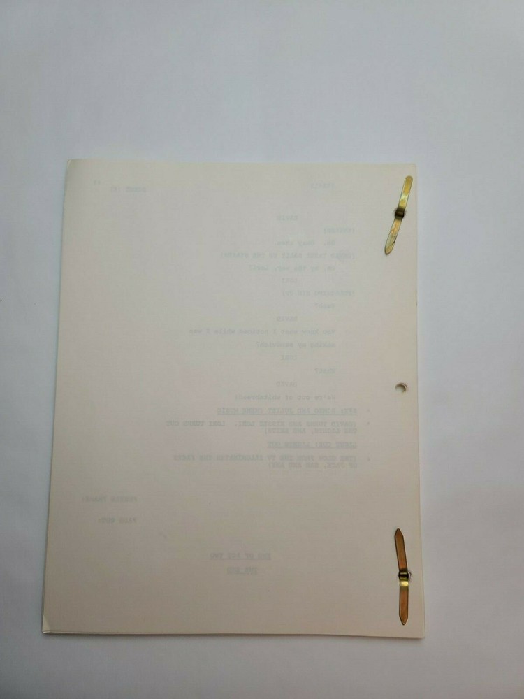 NOTHING IS EASY / Michael Jacobs 1986 TV Script, "It Happened One Night"