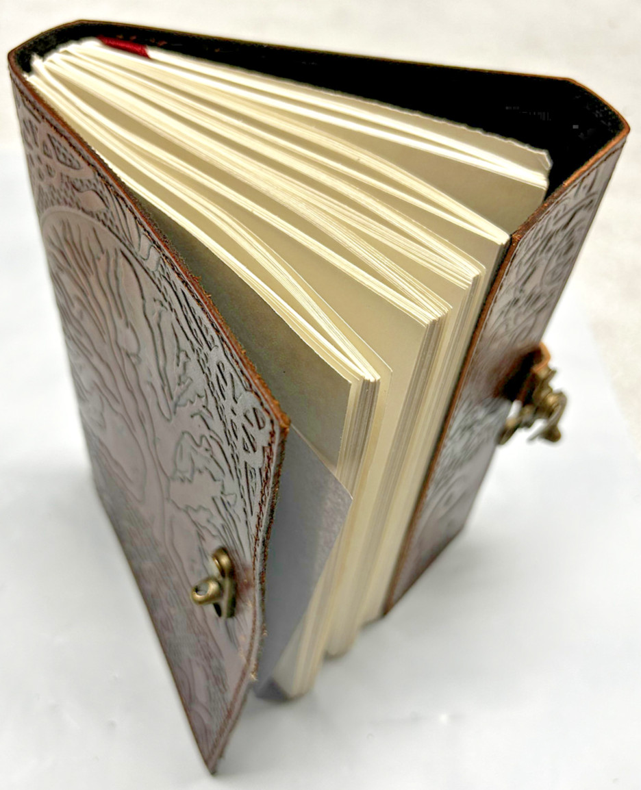 Handcrafted Genuine Leather Bound Journal Tree of Life Matt Paper 110 Page