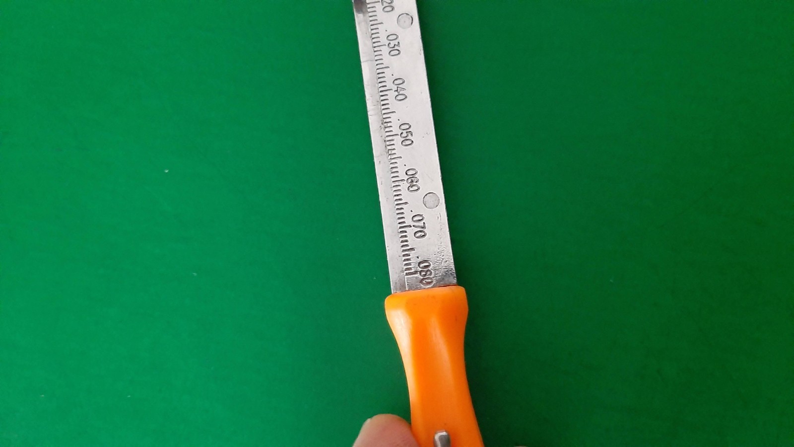 Snap-on Tools Spark Plug Gapper Gap Ramp Gauge Orange Hard Handle FBP1