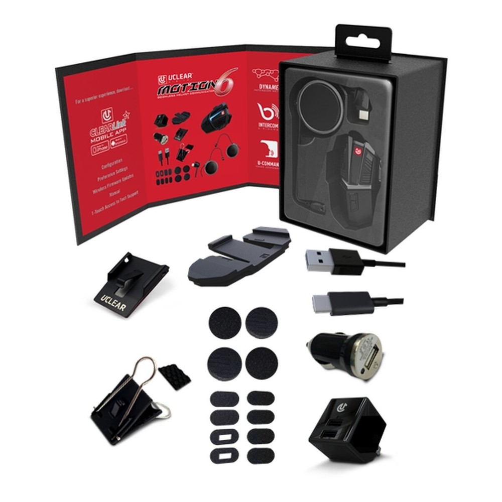 UCLEAR Digital Motion 6 Single Helmet Communication System - 180508