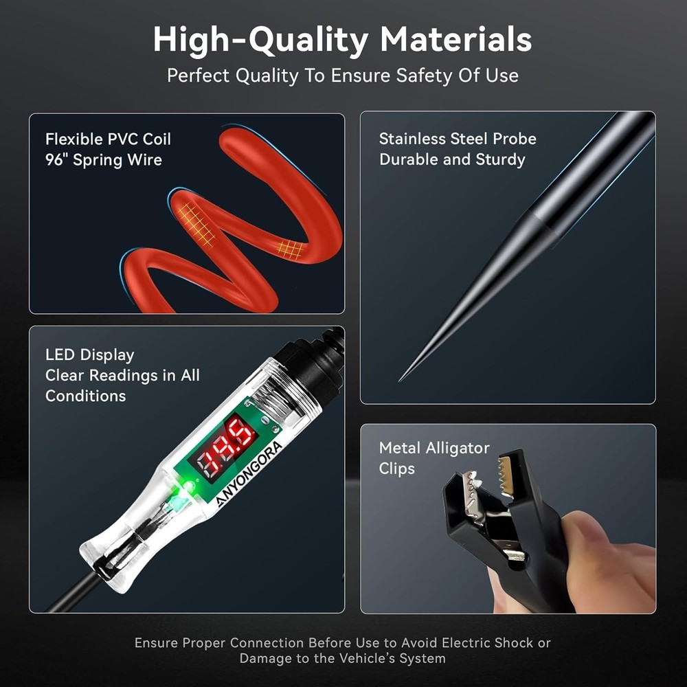 Professional Quality Light for Efficient Voltage Readings in Any Condition