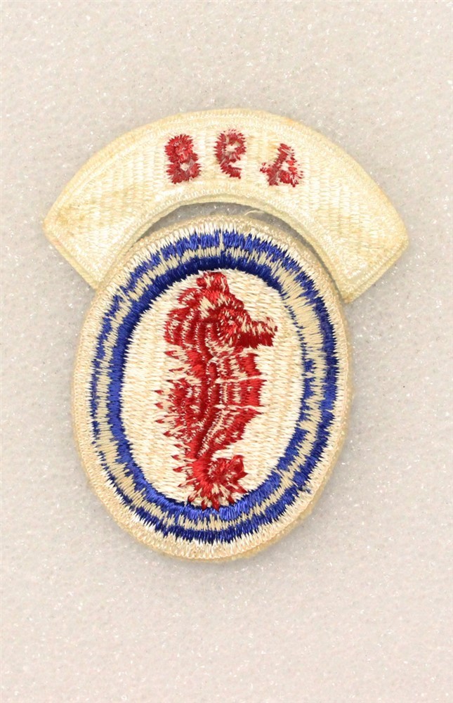 Army patch 6896: Engineer Special Brigade w/498 tab - 2 piece