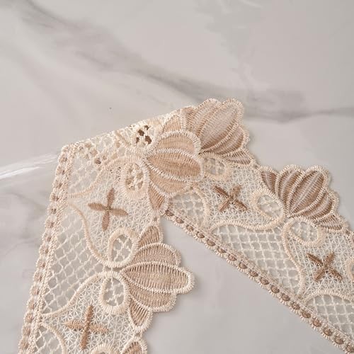 Clear Vinyl Tablecloth 120" x 60" (Rectangular) Seashell Starburst Lace Trim