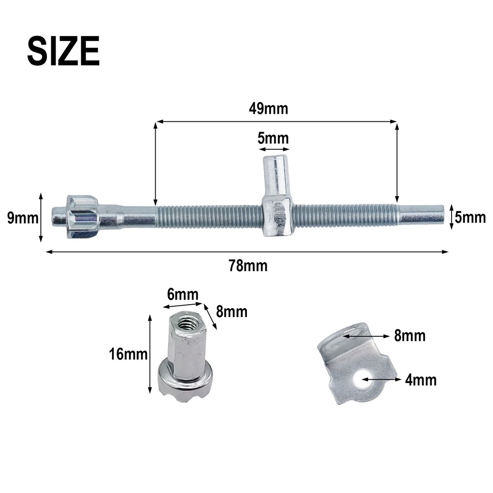 Easy Installation Chainsaw Tension Adjuster Screw Nut 78x49mm for Efficient Saw