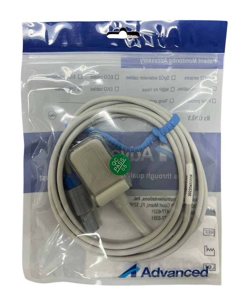 SpO2 Extension Cable, DB9 Connector, 2 mts.