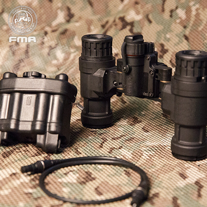 FMA Airsoft Binocular Helmet NVG PVS31 Dummy w/ Light Function Version B Army