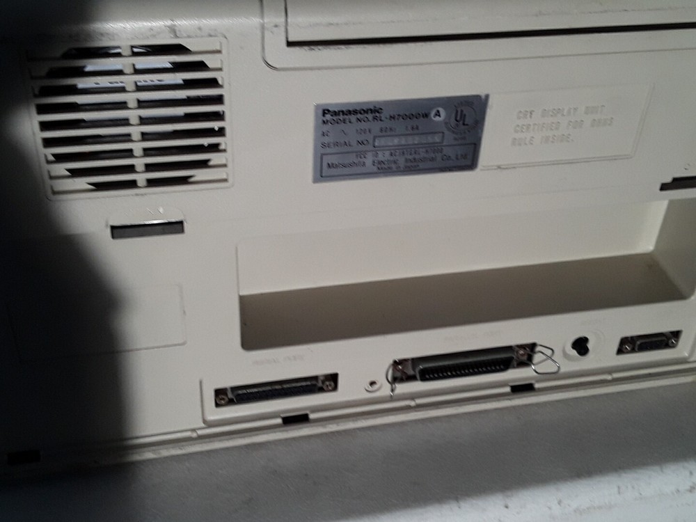 * WORKING 1982 Panasonic Sr. Partner RL-H7000W Portable IBM-PC Compatible System