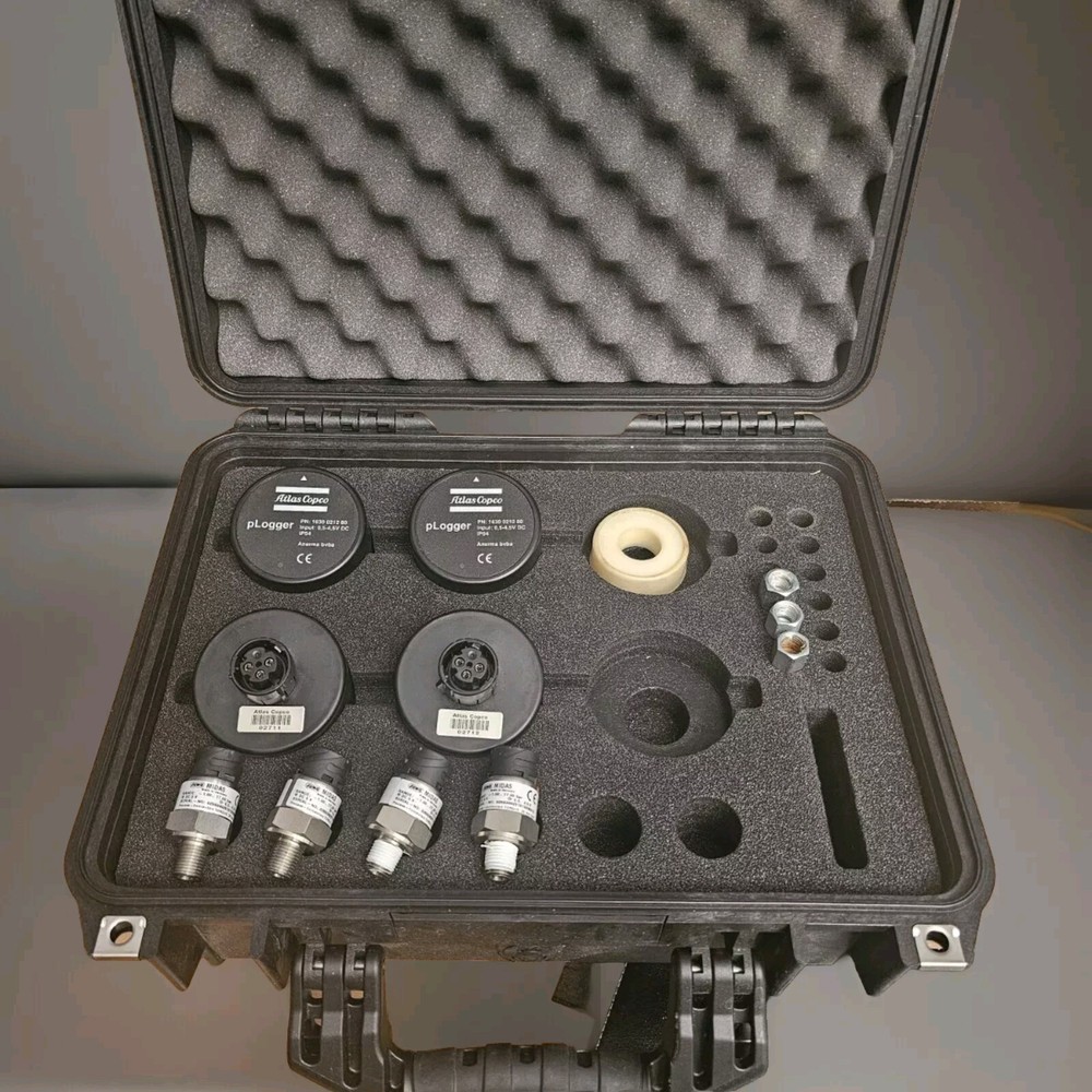 Atlas Copco Data Logger Kit. Includes 4 Ea. Loggers and Transducers.