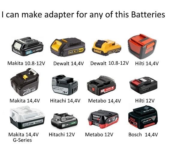 Battery Adapter for Old Hitachi 18V Tools ( Jadapters )
