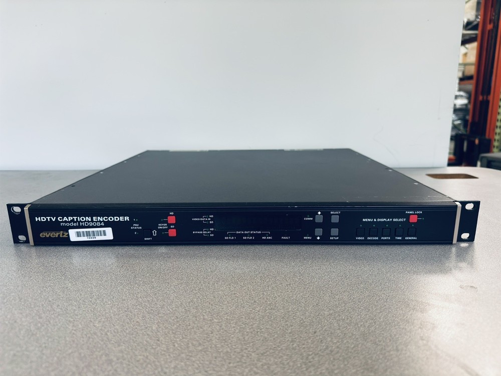 Evertz HD9084 HD DTV Closed Caption Encoder with Power Cords