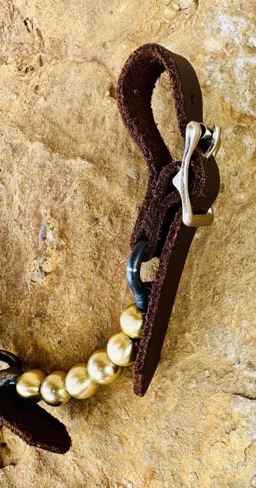 Brass Ball Curb Strap.