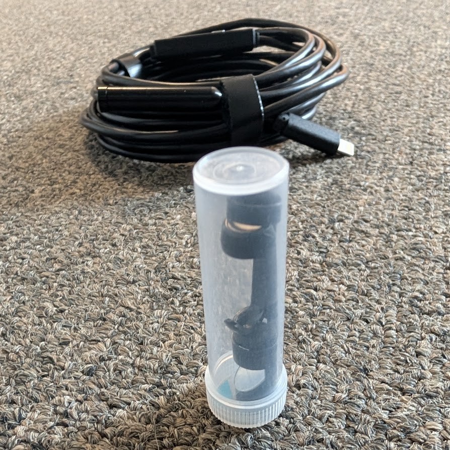 12FT Endoscope Camera Borescope Snake Cable LED IP67 HD - *iPhone Lightning ONLY